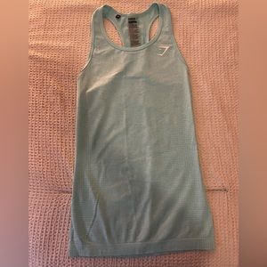 Gymshark Light Blue Turquoise Tank Size Small Like New